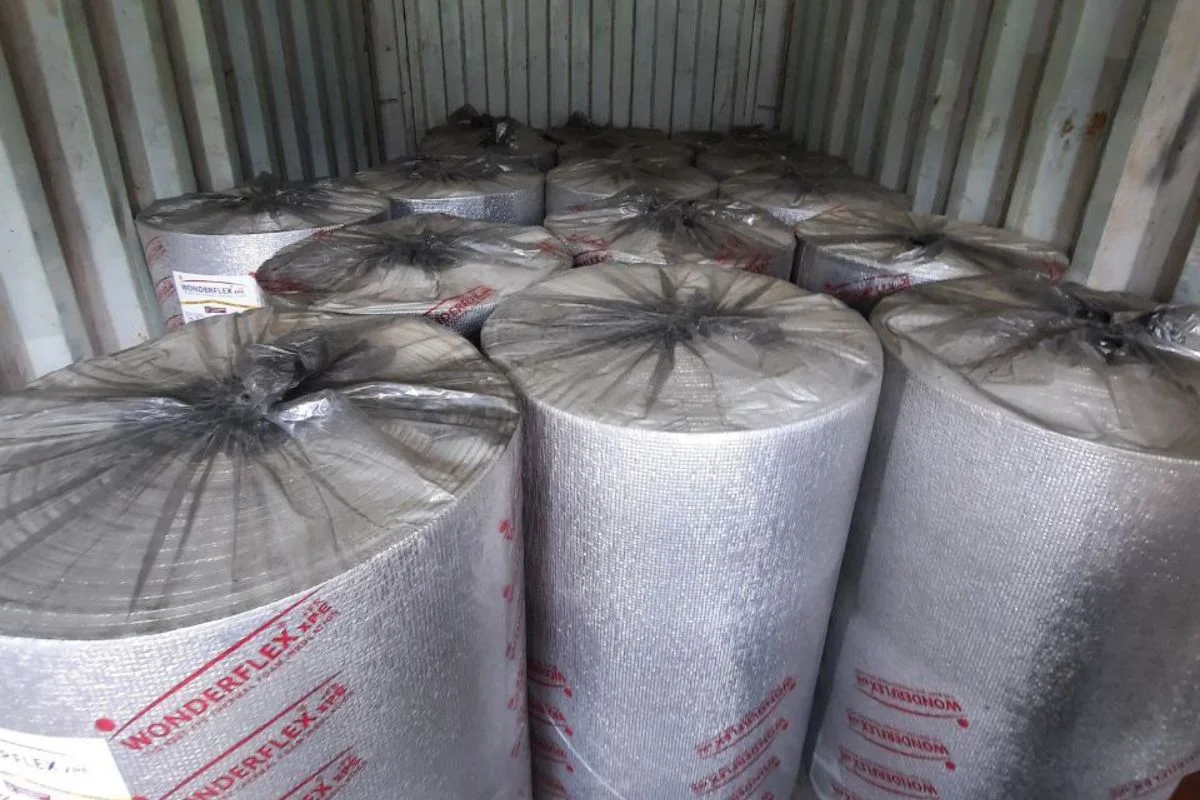 peredam panas atap genteng XLPE FOAM | absfoil.com