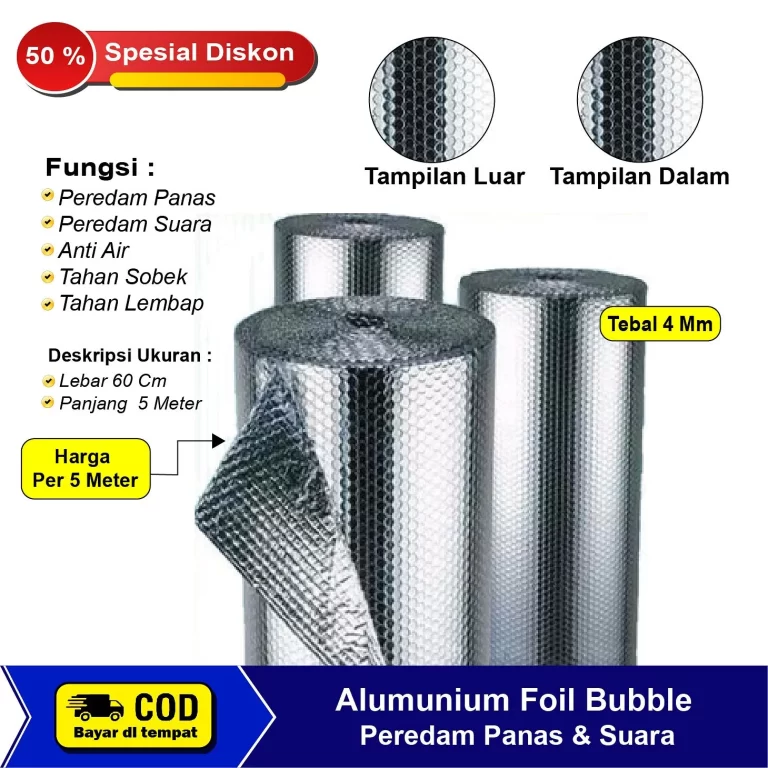 Aluminium Foil Bubble vs. Material Peredam Panas Lainnya