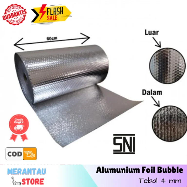 Aplikasi Aluminium Foil Bubble per Meter