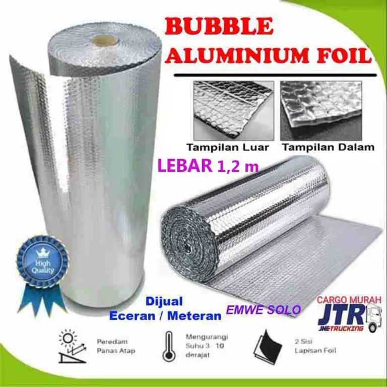 Kesimpulan Aluminium foil XLPE peredam panas dinding